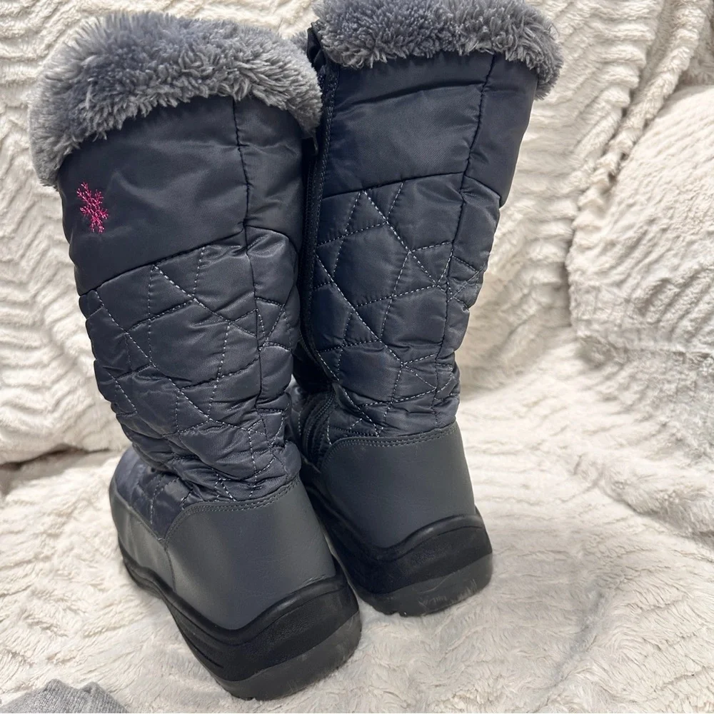 Dream Pairs Goose Womens Grey Faux Fur Winter Boots Size 9  EUC!